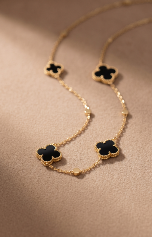 Black Clover Station Necklace
