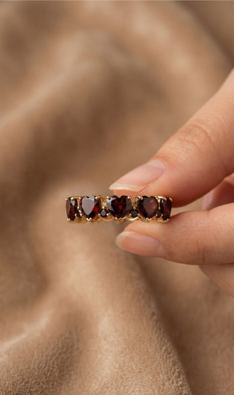 Garnet Full Eternity Ring