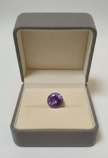 Round Portuguese cut Amethyst Loose stone 17.5ct