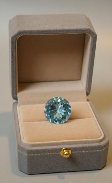 Round Shape Blue Topaz Loose stone 11.26ct