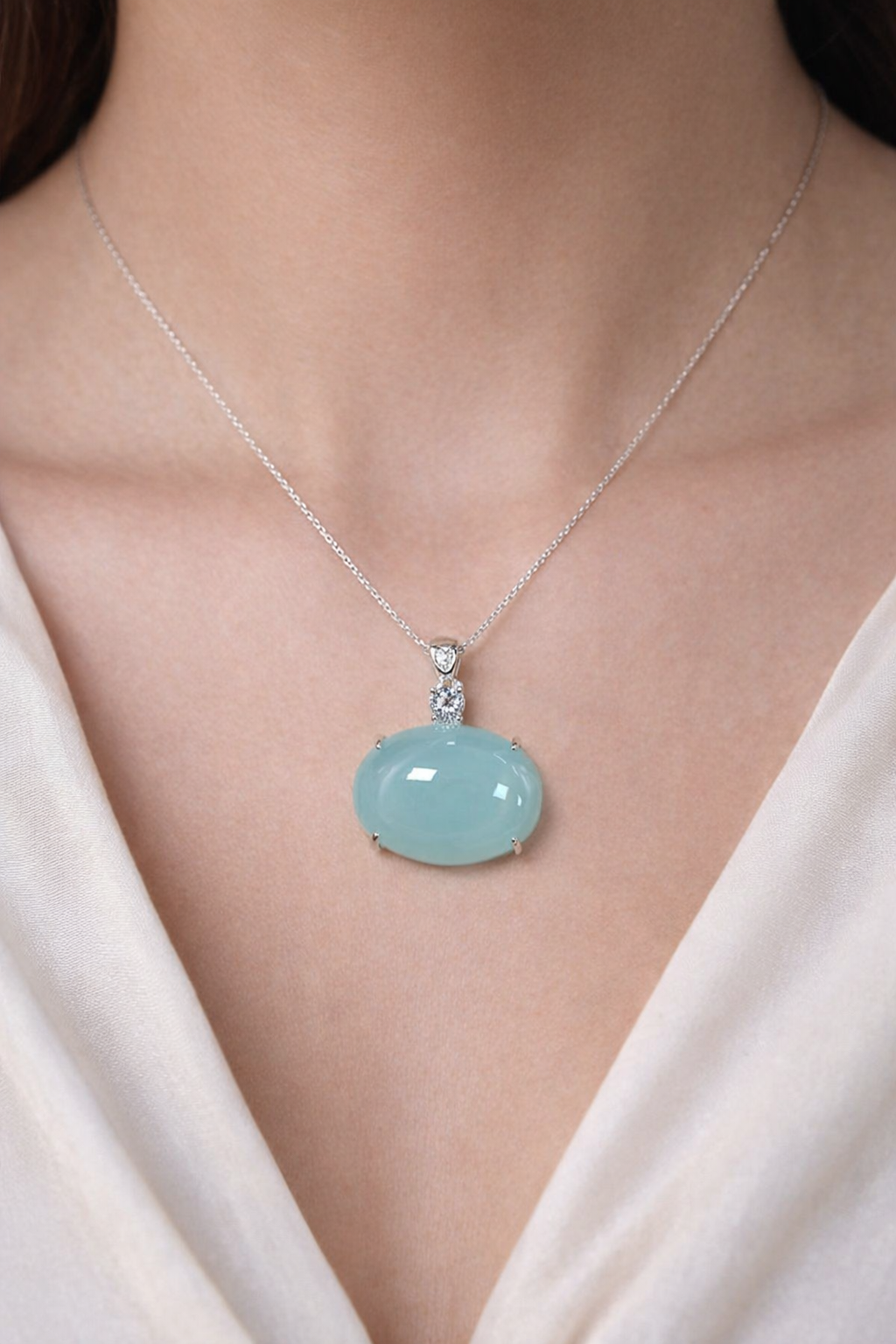 East West Peruvian Opal Pendant