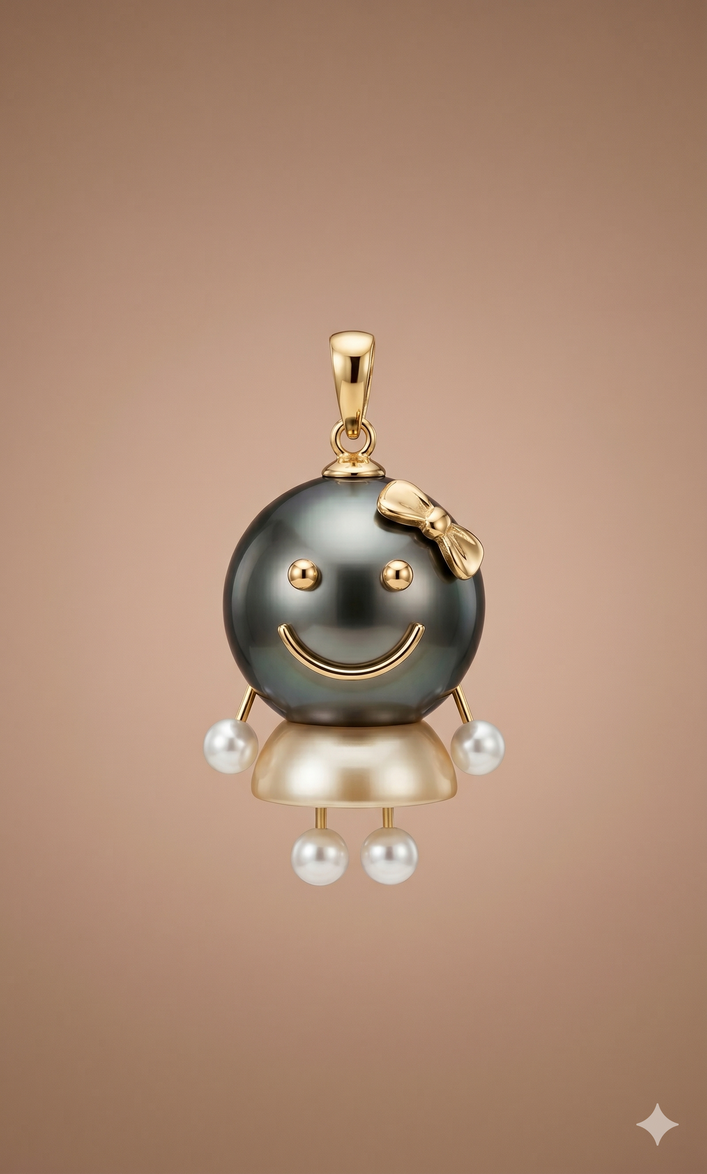 Tahitian Pearls with Freshwater Pearls Pendant