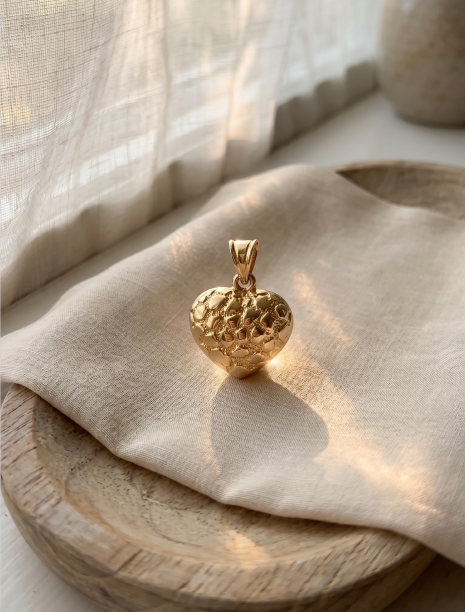 Puffy Heart Electroform Pendant