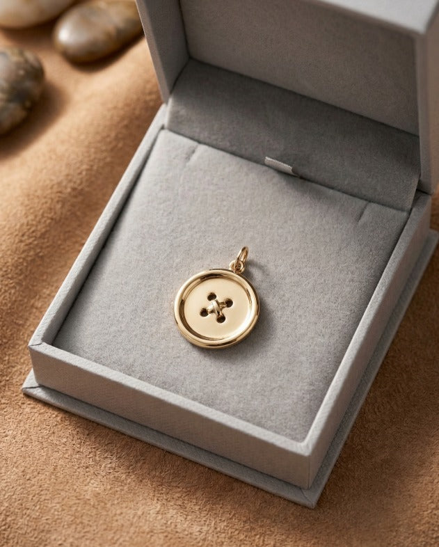 Vintage Tiffany & Co Button Pendant